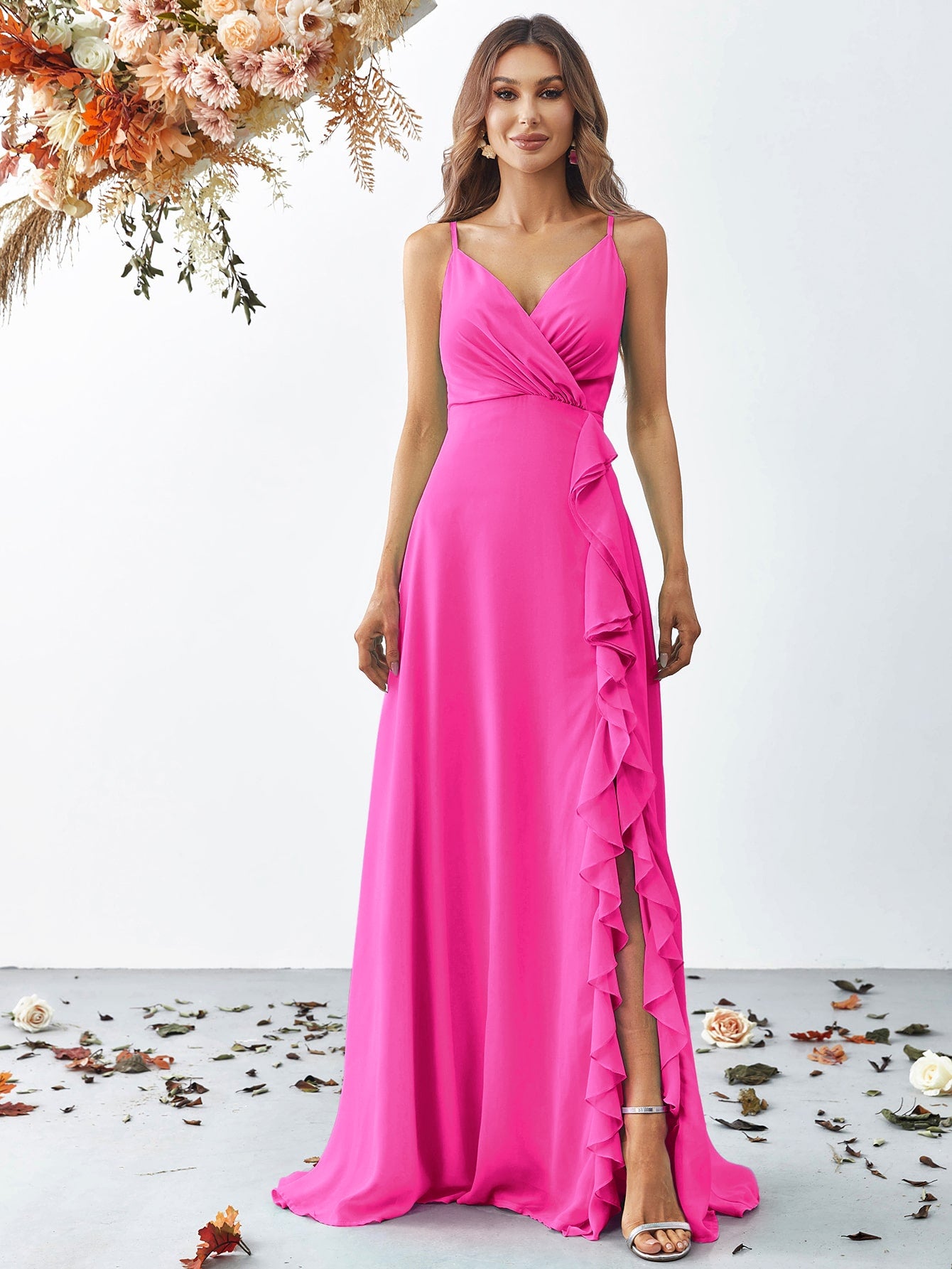 Formales Damenkleid mit Schlitz, Farben