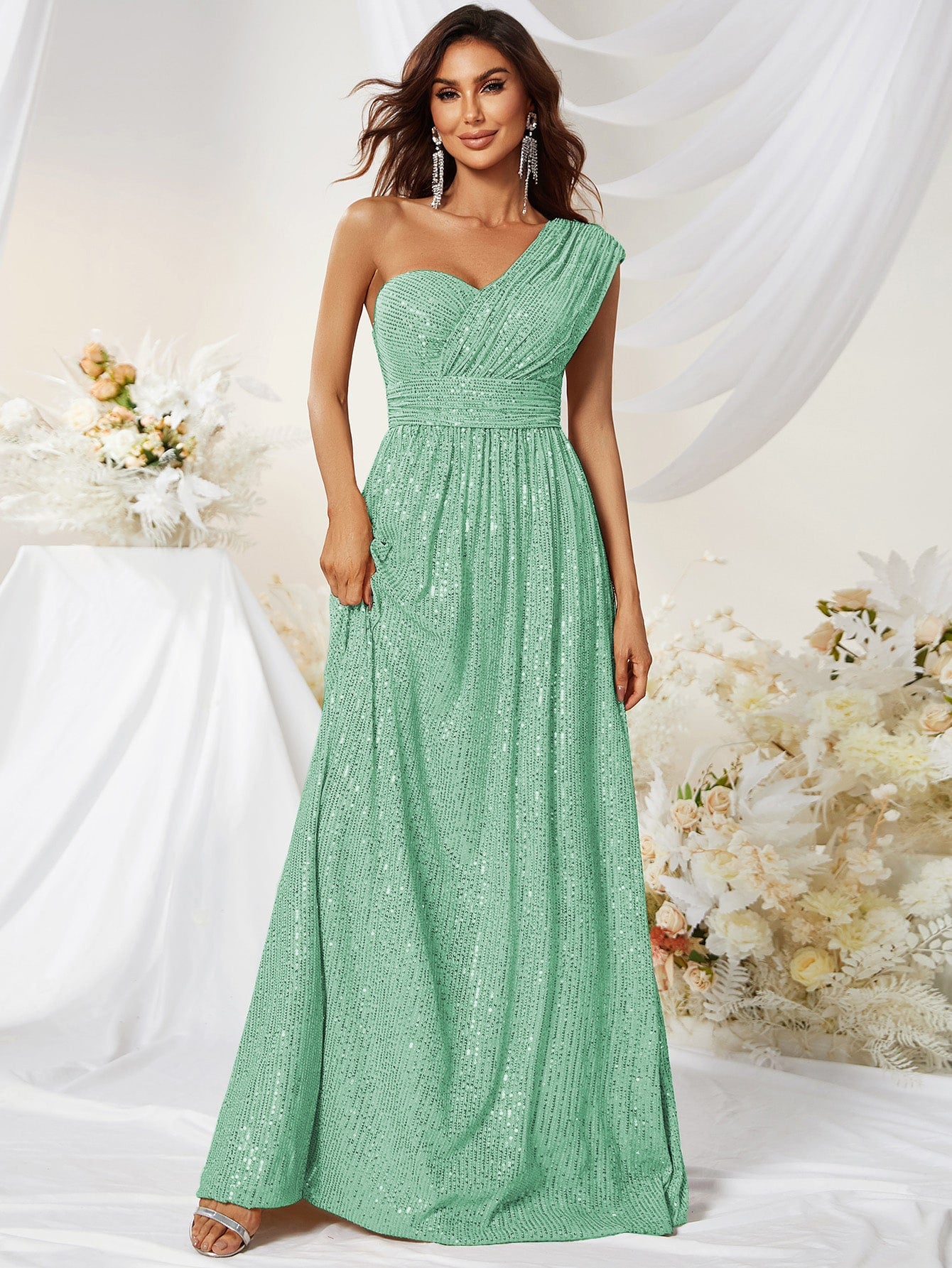 Formales Damenkleid mit Pailletten, Farben