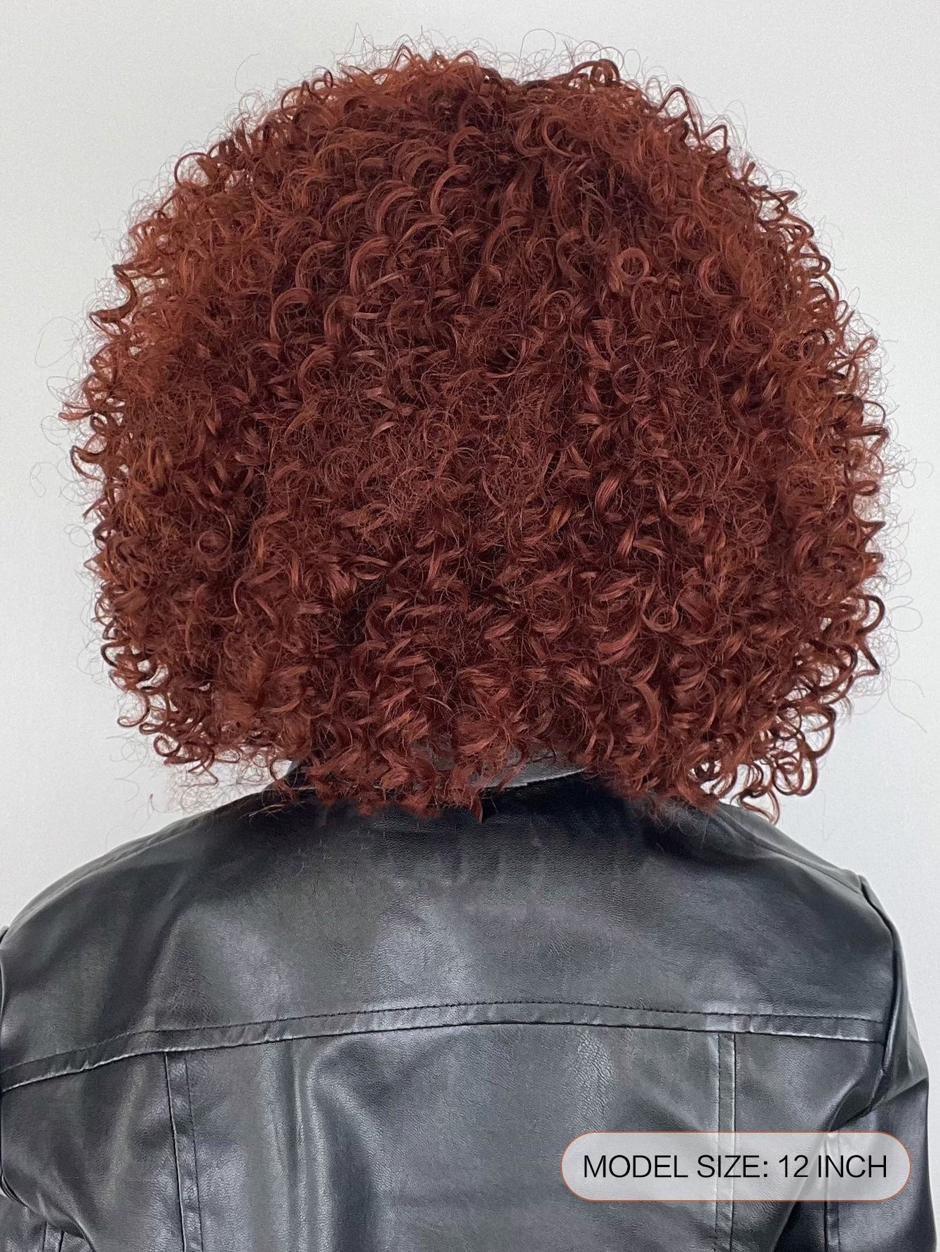 Burgunderrote Afro-Lockenperücke für Damen