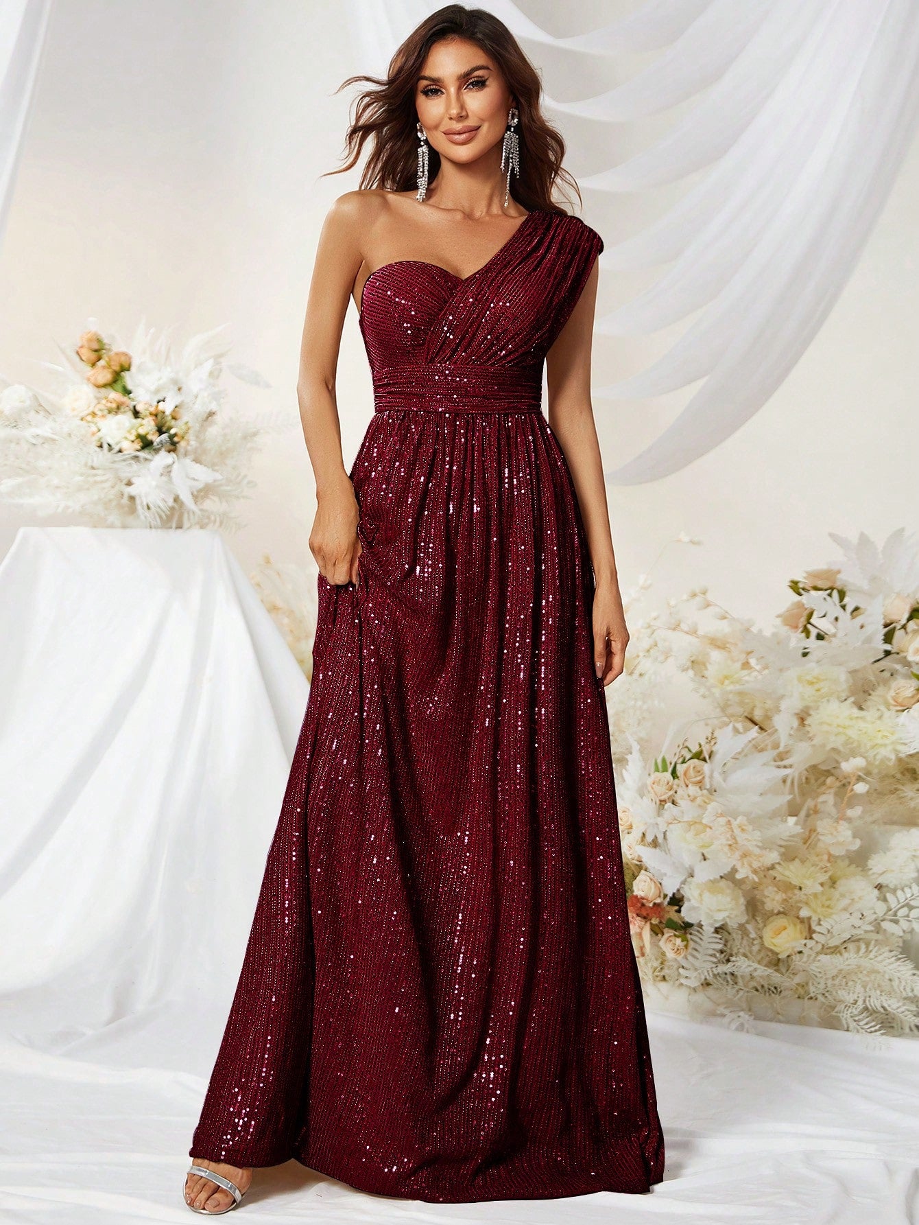 Formales Damenkleid mit Pailletten, Farben