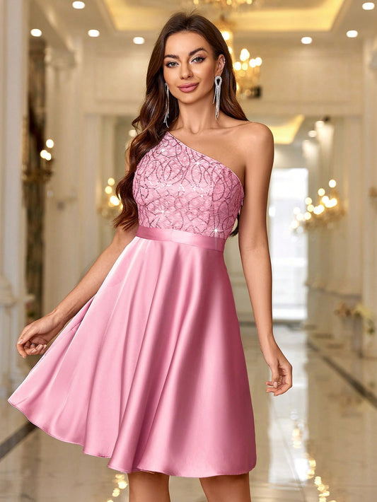 Formales Damenkleid mit Pailletten