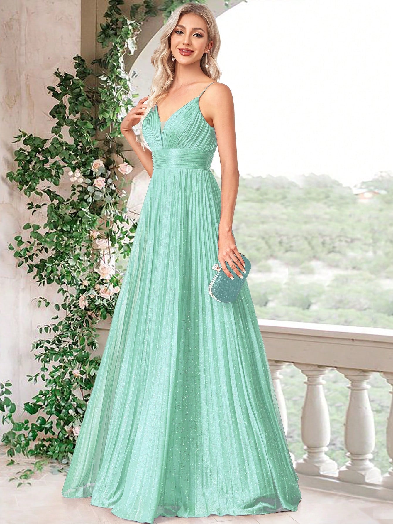 Damen-Abendkleid mit Falten, Farben