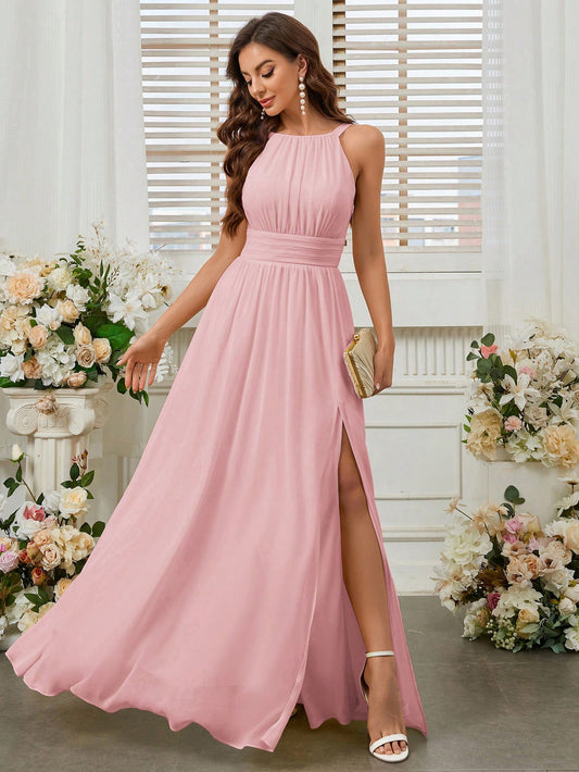 Formales Damenkleid mit Schlitz, Farben