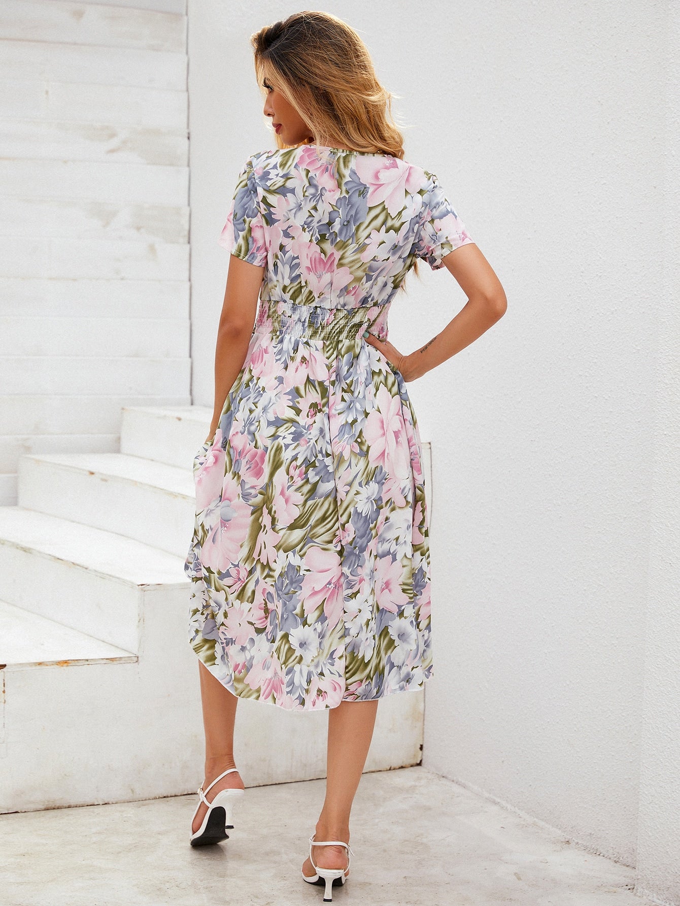 Doris floral print dress