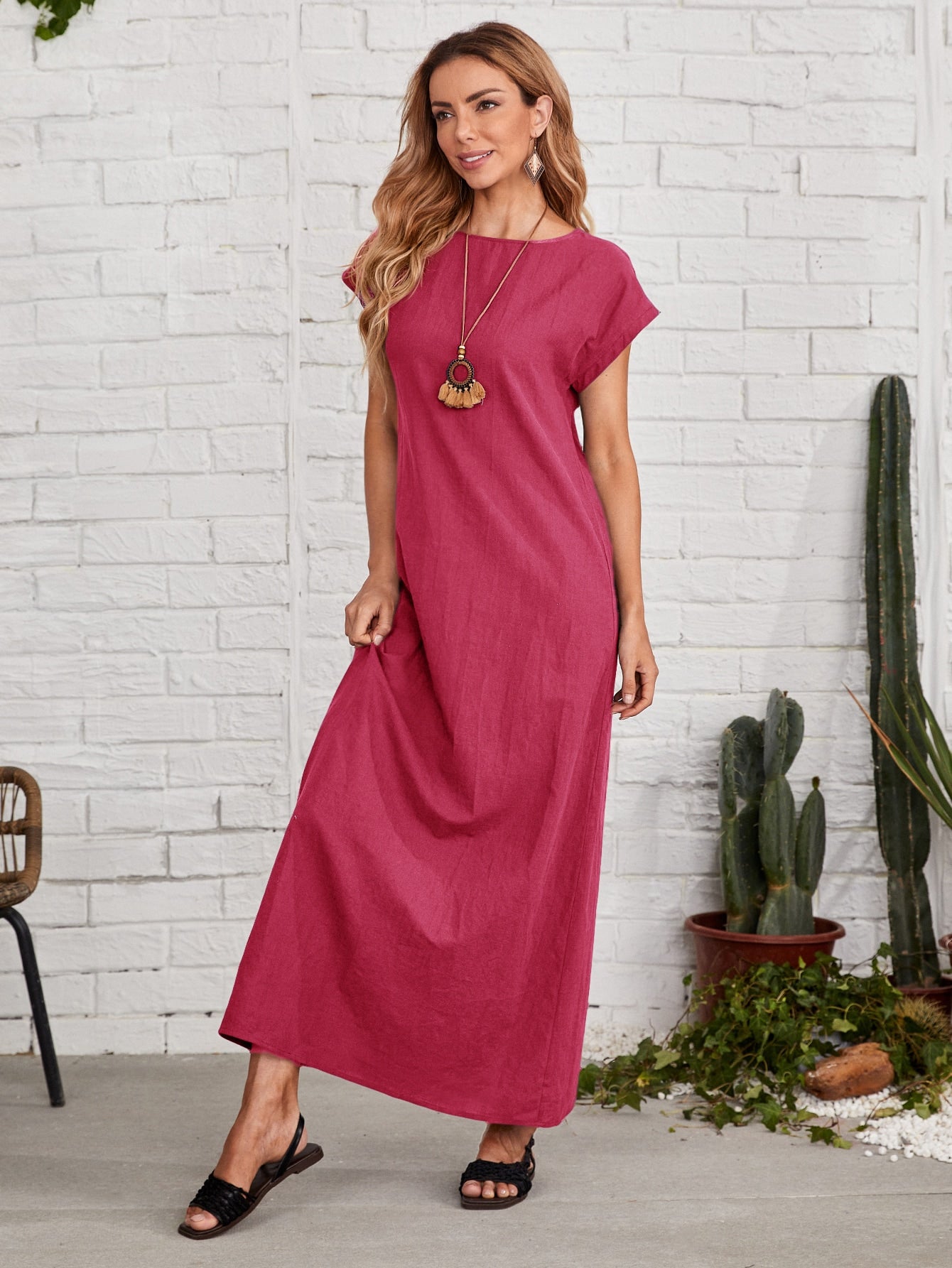 Lockeres Maxikleid für Damen