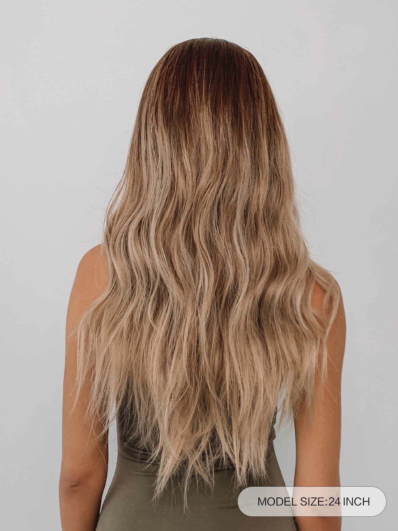 Blonde Ombre-Perücke für Damen