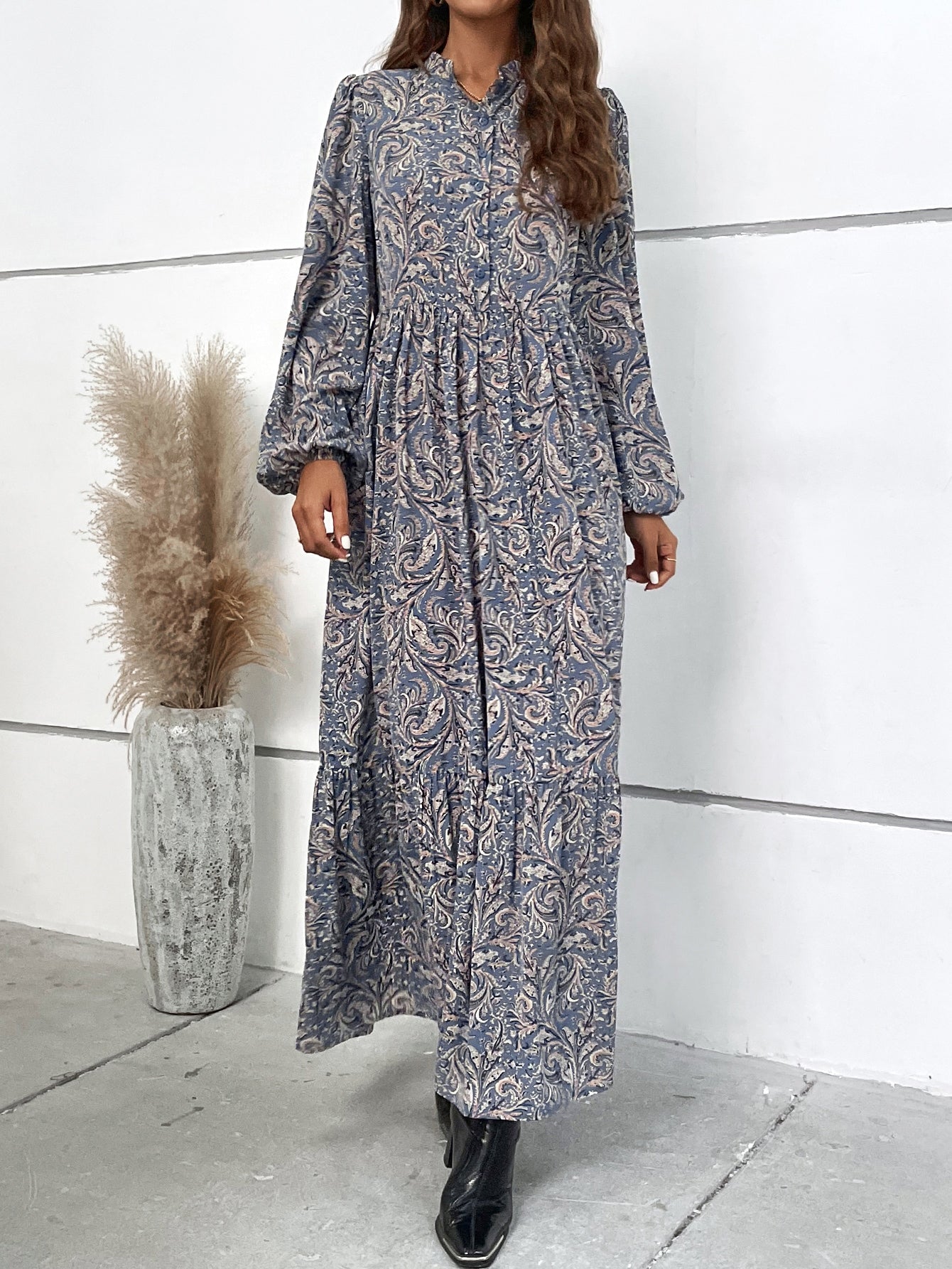 Langes Boho-Kleid Carolle für Damen