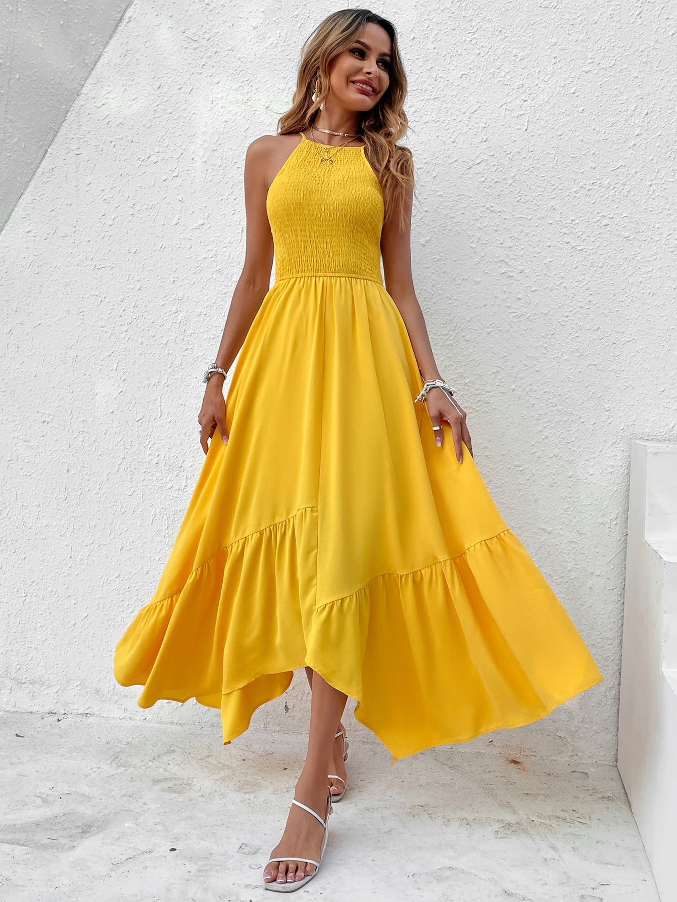 Asymmetrisches Damenkleid Ida