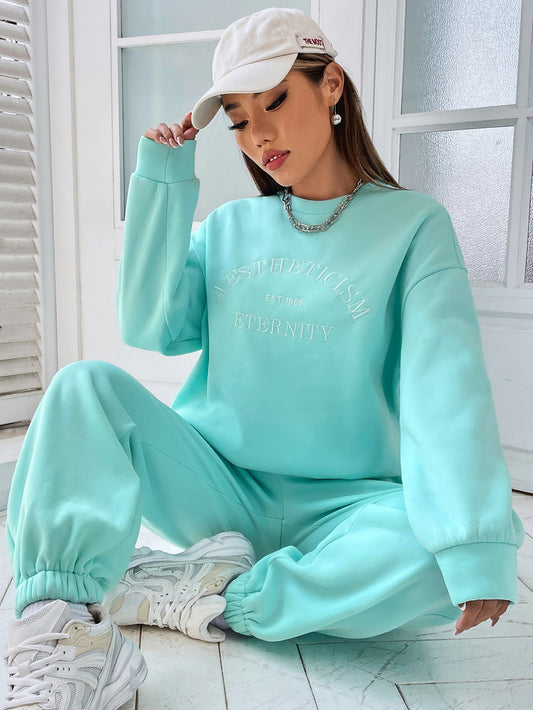 Damen-Trainingsanzug, Sweatshirt und Hose