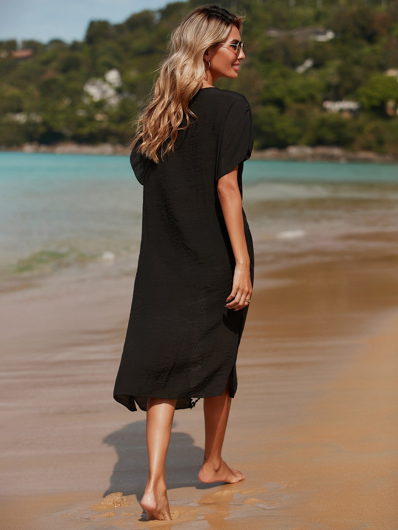 Pareo-Kleid in Strandfarben