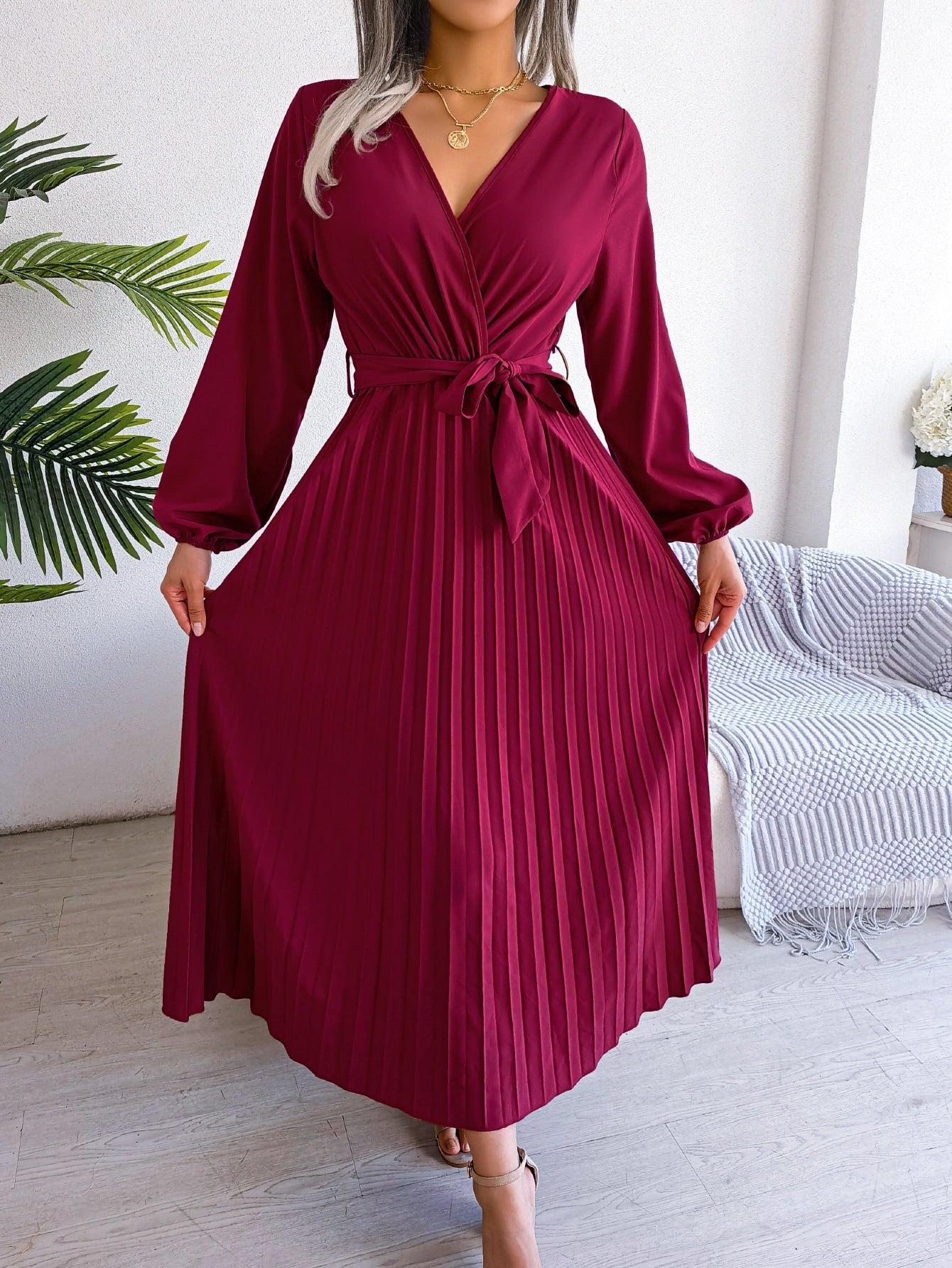 Faltenkleid für Damen Marbella