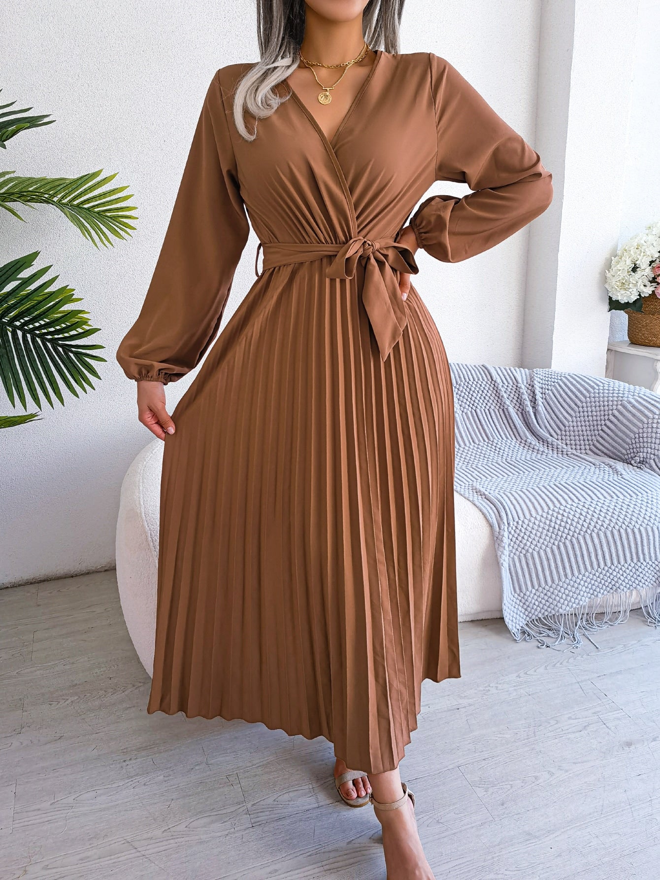 Faltenkleid für Damen Marbella