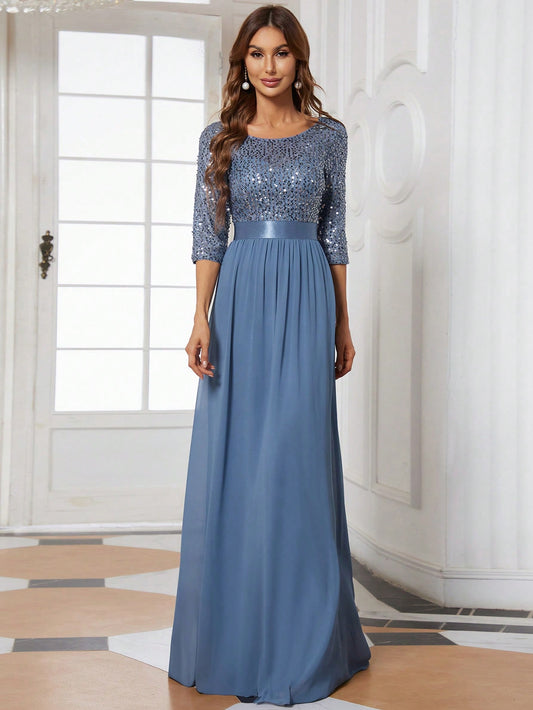 Formales Damenkleid mit Pailletten, Farben