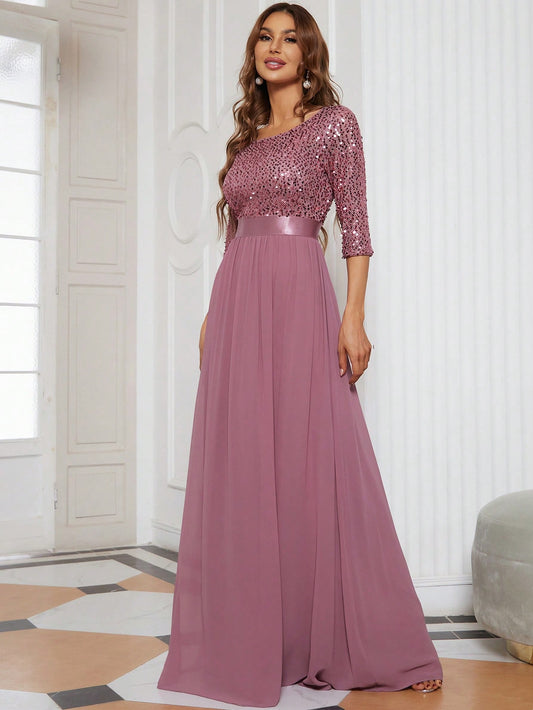 Formales Damenkleid mit Pailletten, Farben