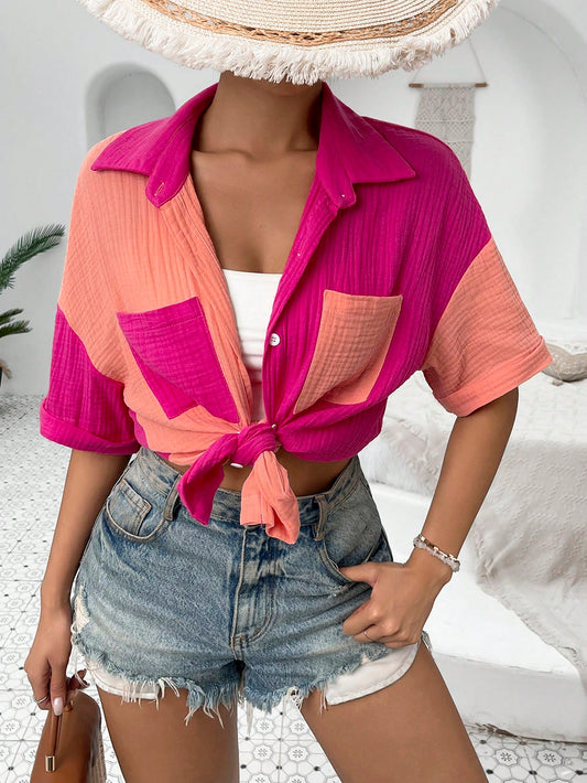 Damenshirt in Neonfarben