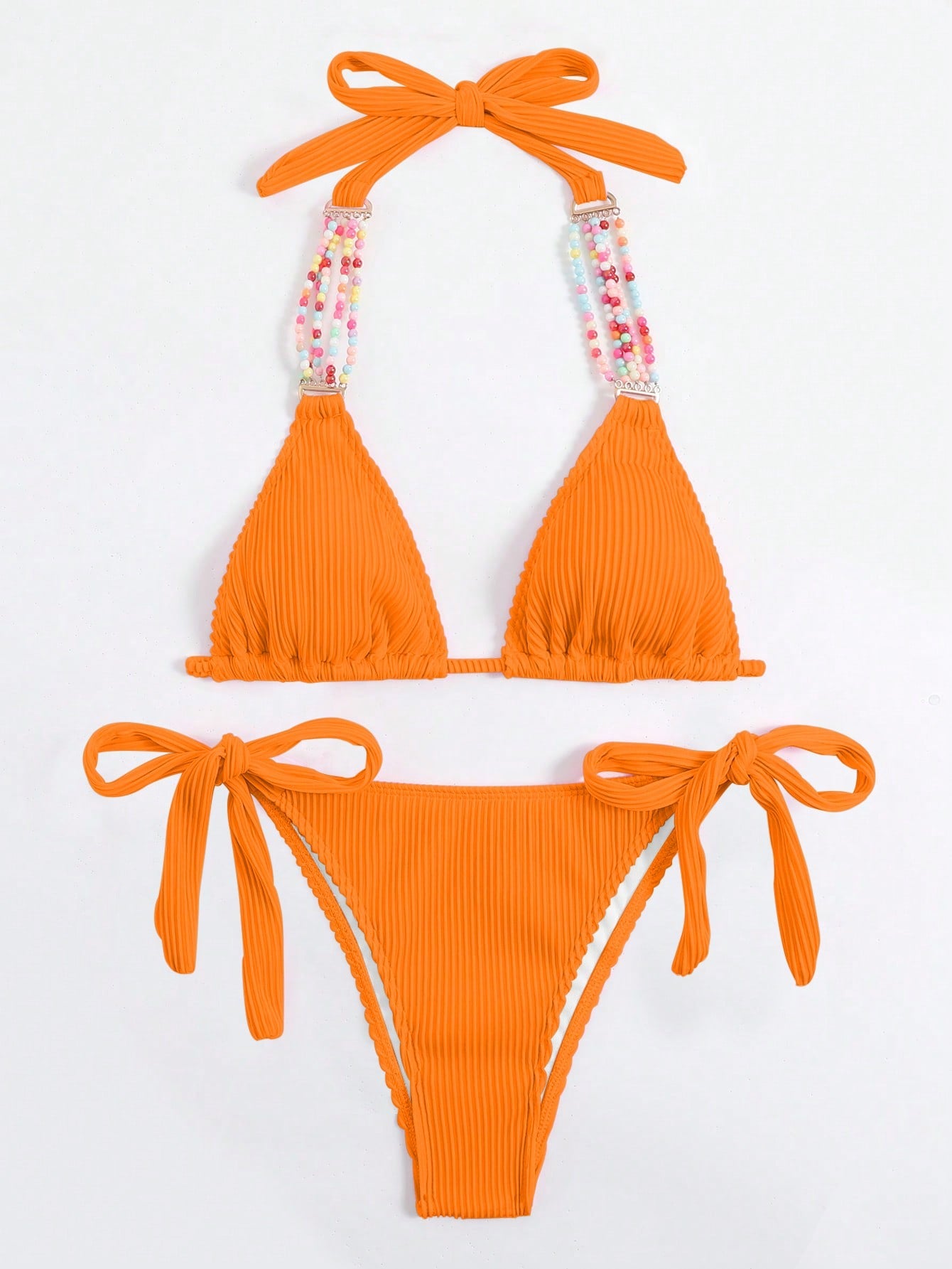 Bikini-Badeanzug mit Zierband