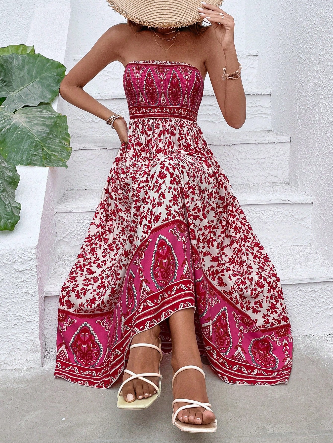 Boho-Malta-Kleid für Damen