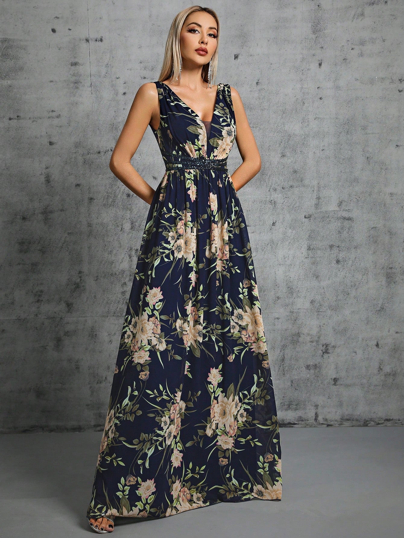 Maxi-Abendkleid für Damen