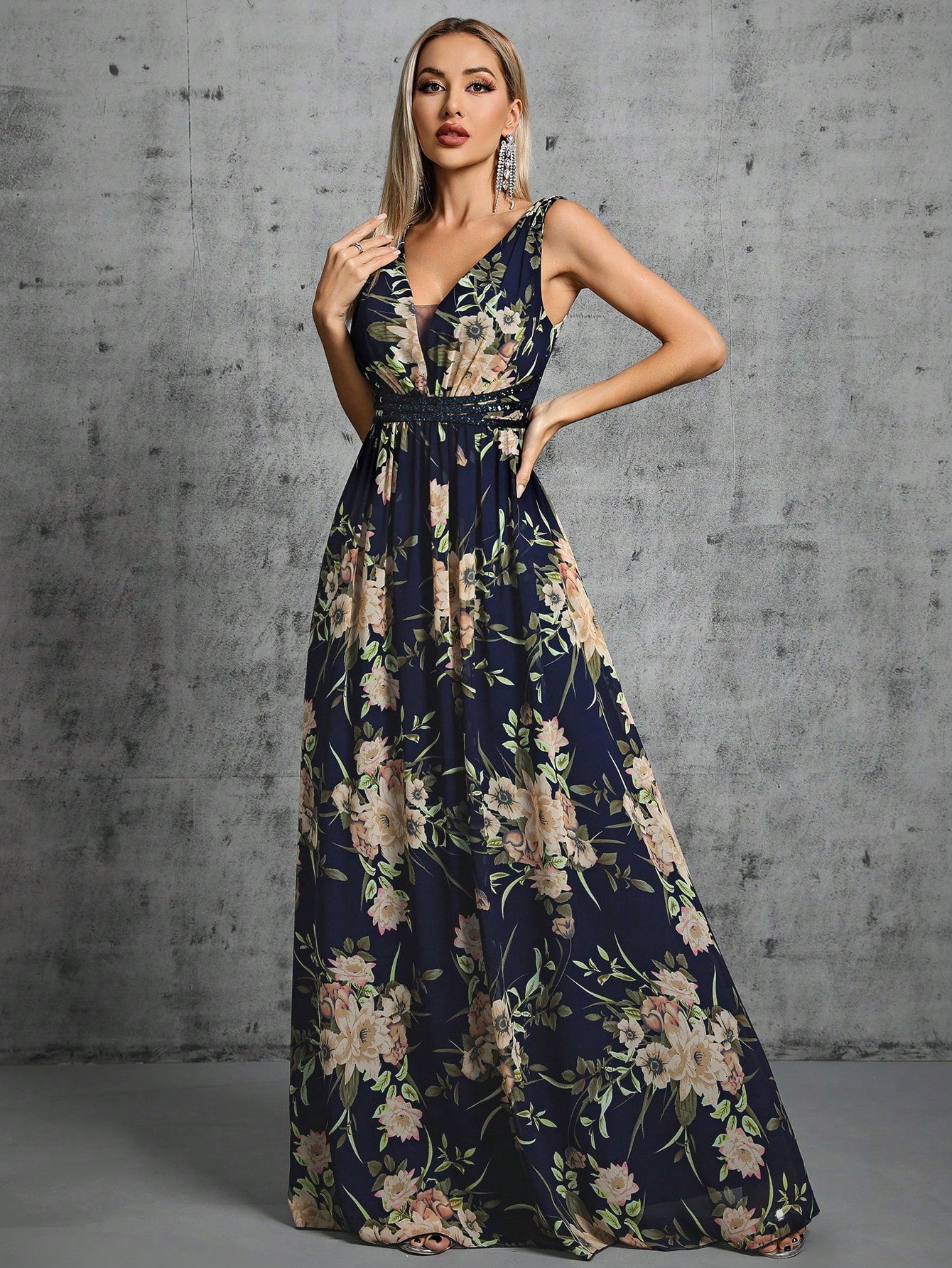 Maxi-Abendkleid für Damen