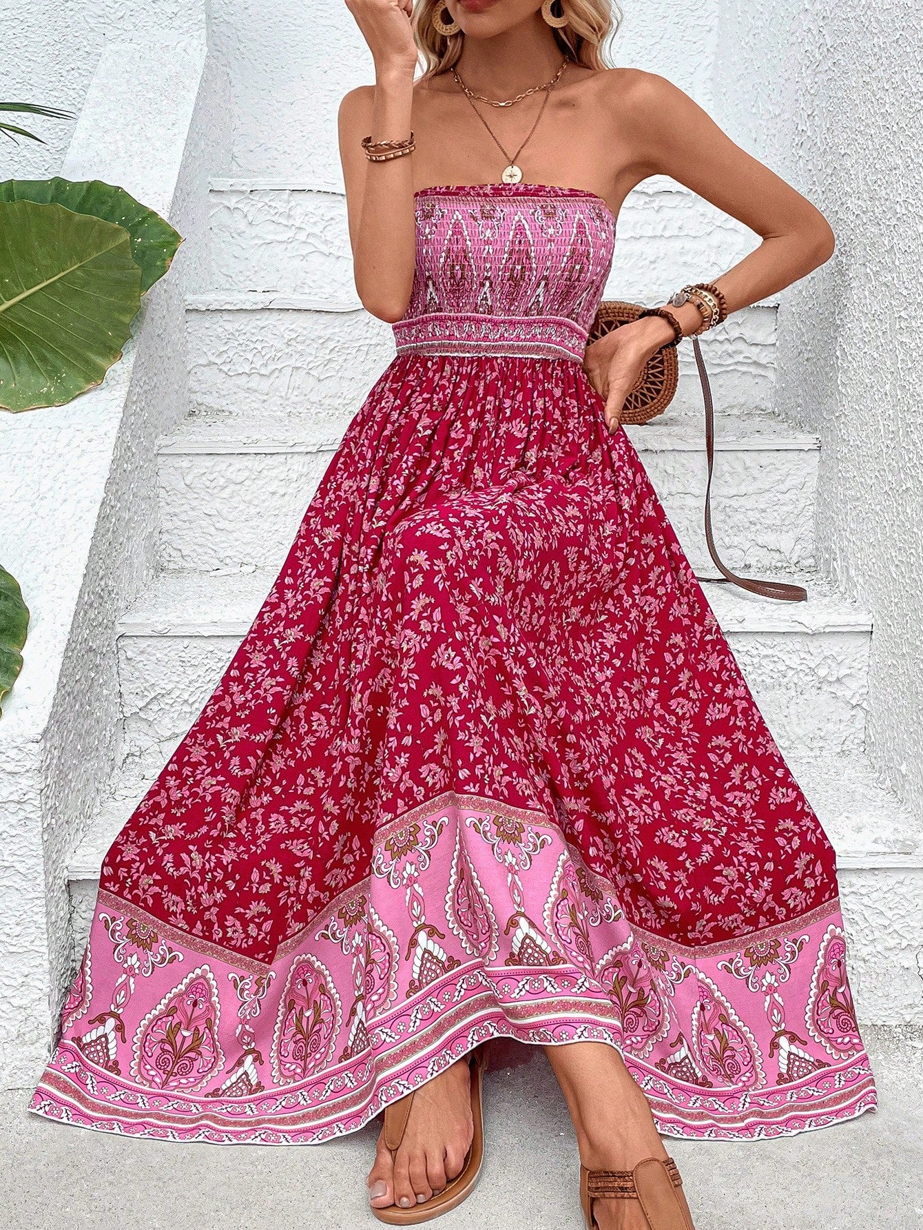 Boho-Malta-Kleid für Damen