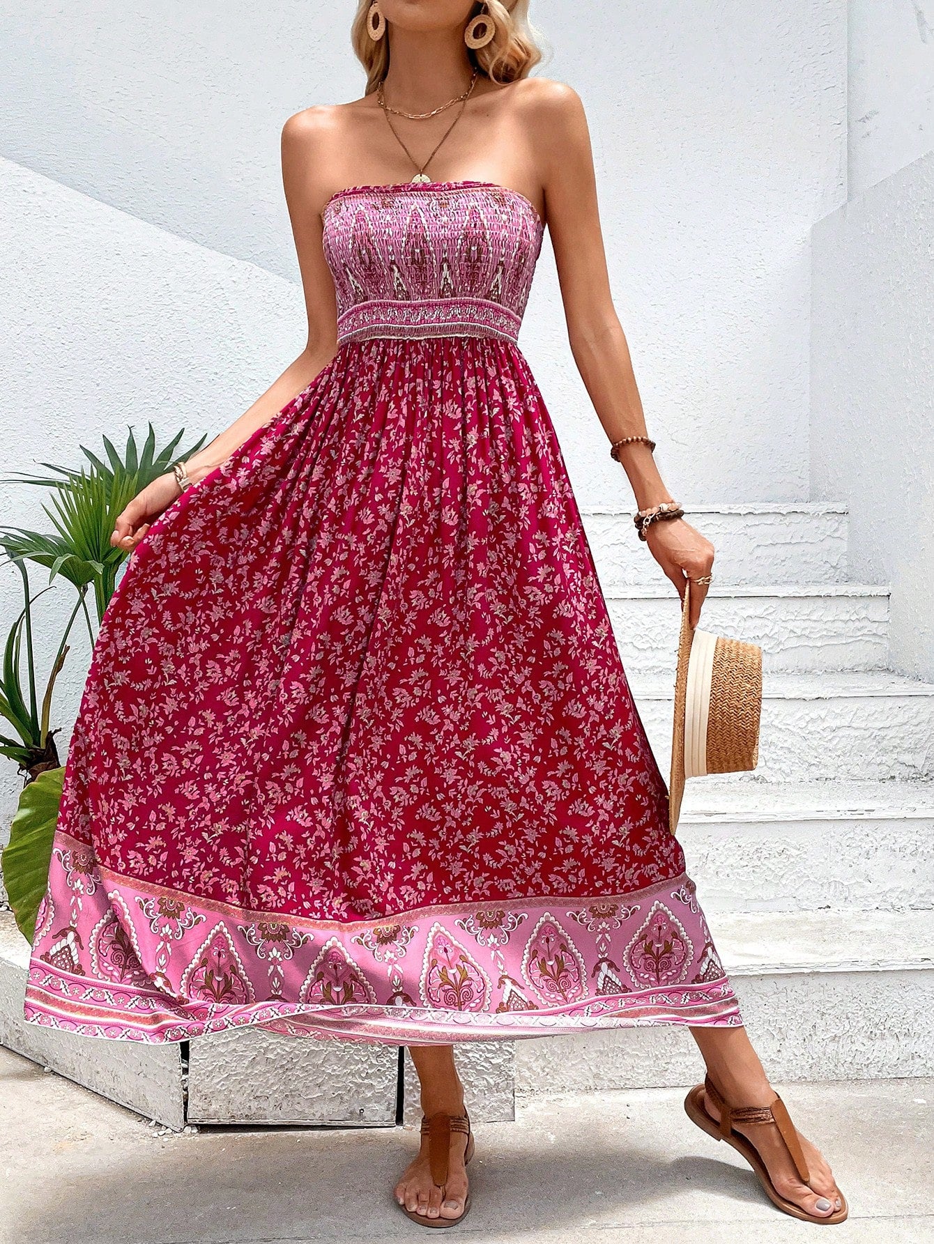 Boho-Malta-Kleid für Damen