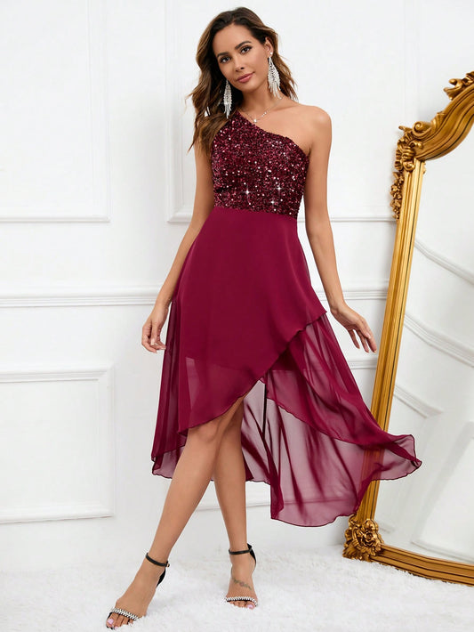 Formales Damenkleid mit Pailletten, Farben