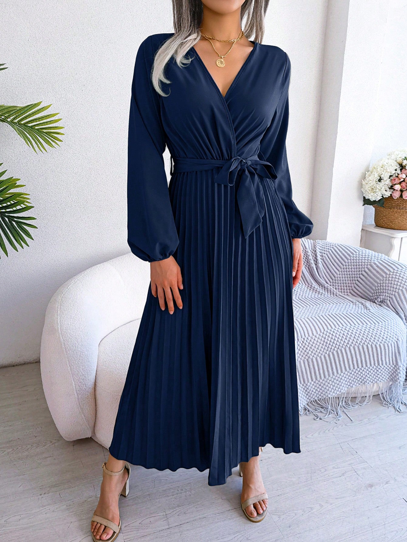 Faltenkleid für Damen Marbella