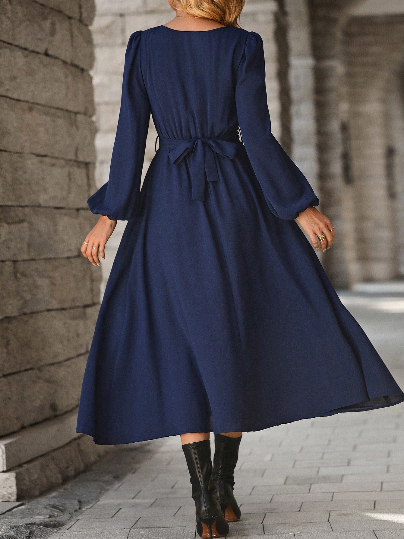 Midi-Twist-Kleid für Damen