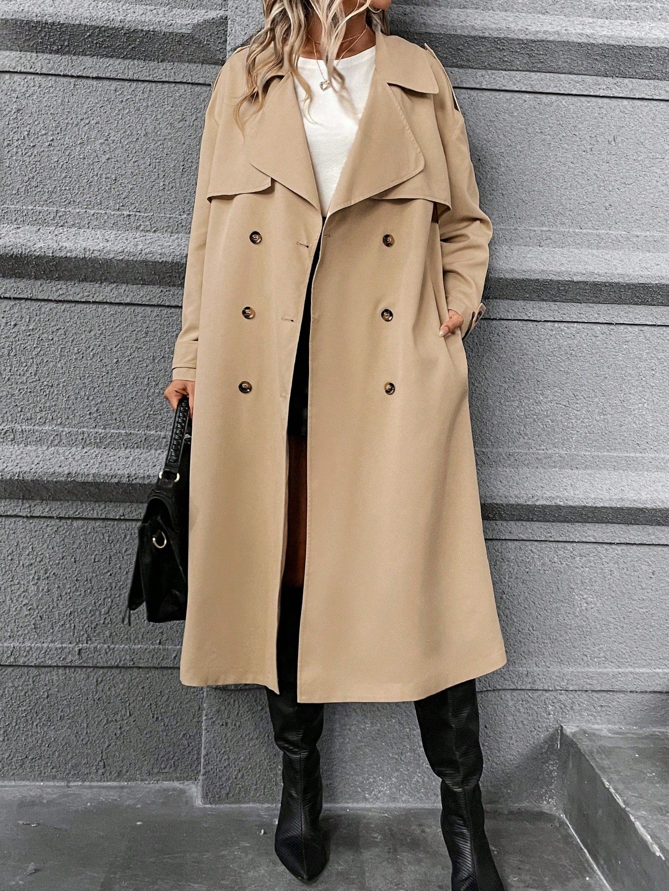 Damen-Trenchcoat mit Gürtel