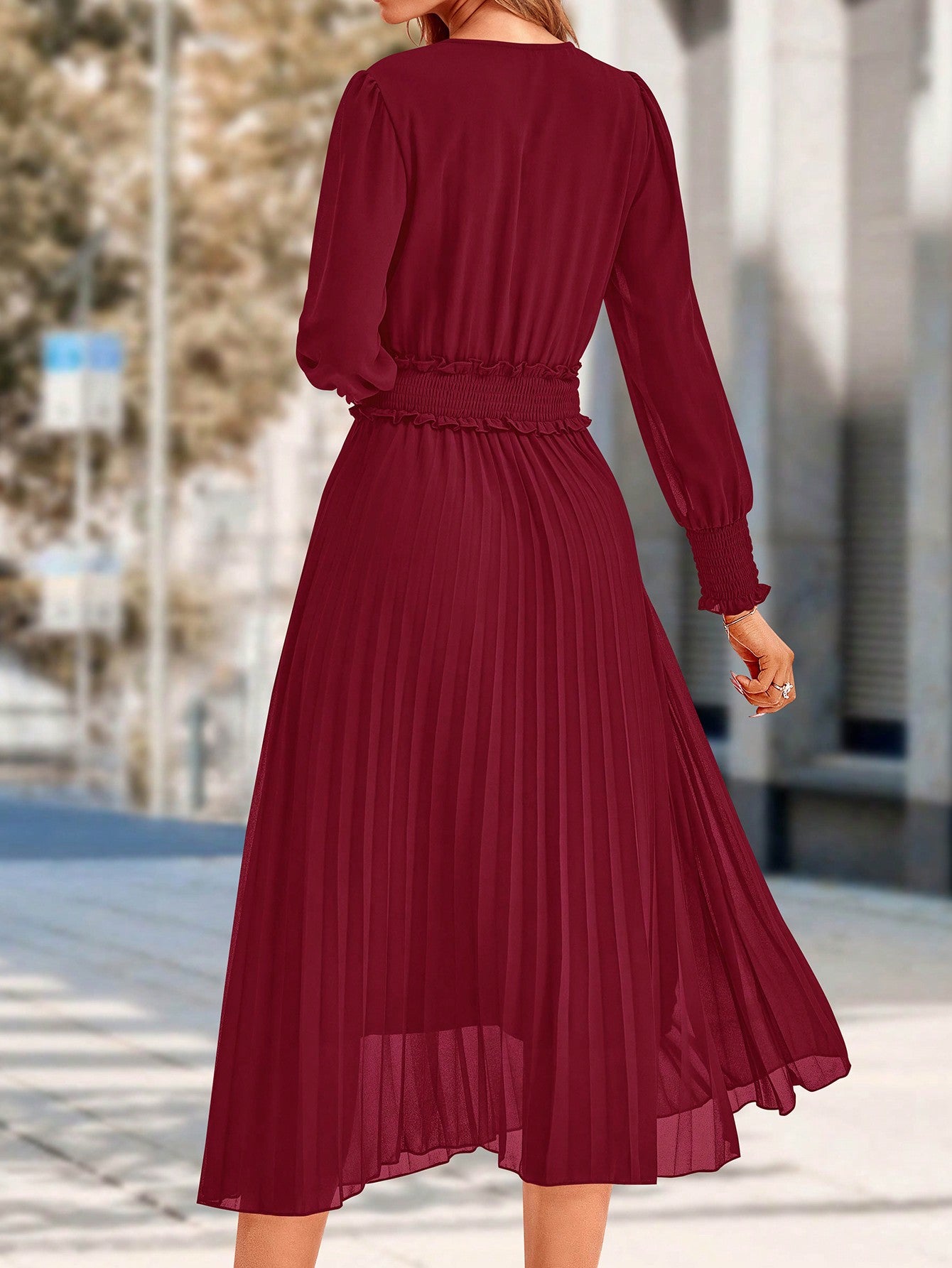 Faltenkleid für Damen