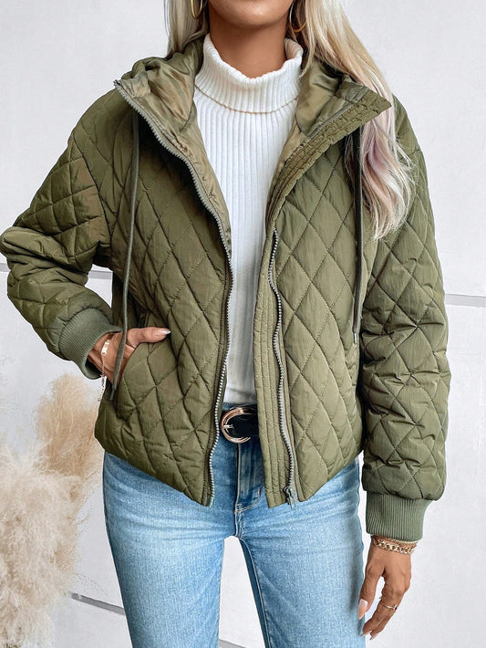 Damen-Steppjacke mit Kapuze